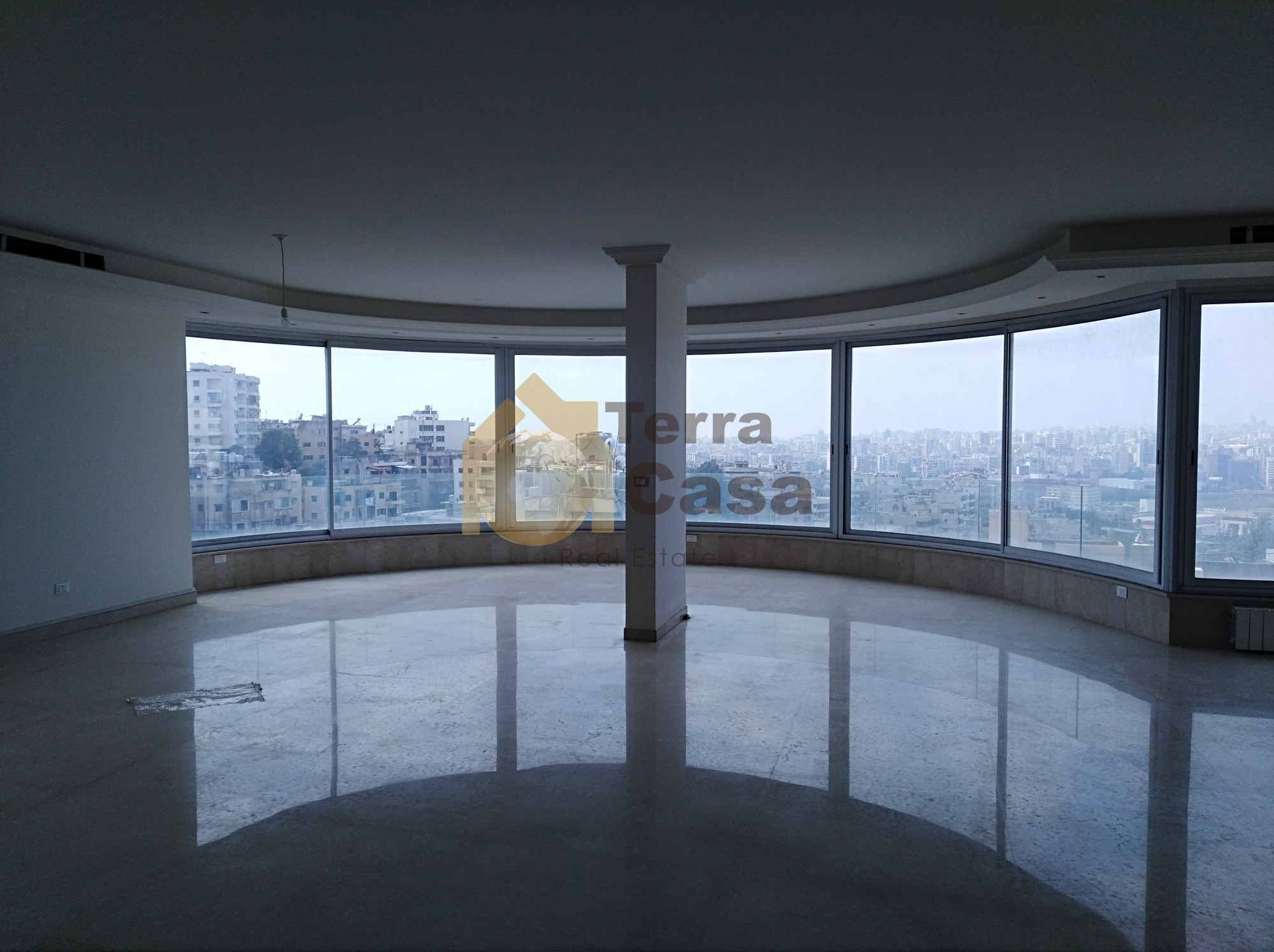 apartment for sale in Hazmieh luxurious new with open view for sale .