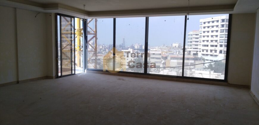 apartment for sale in Hazmieh brand new  with big terrace and open view .